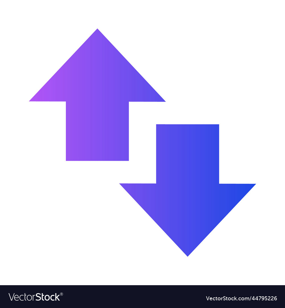 Arrows gradient universal icon ui ux element sign
