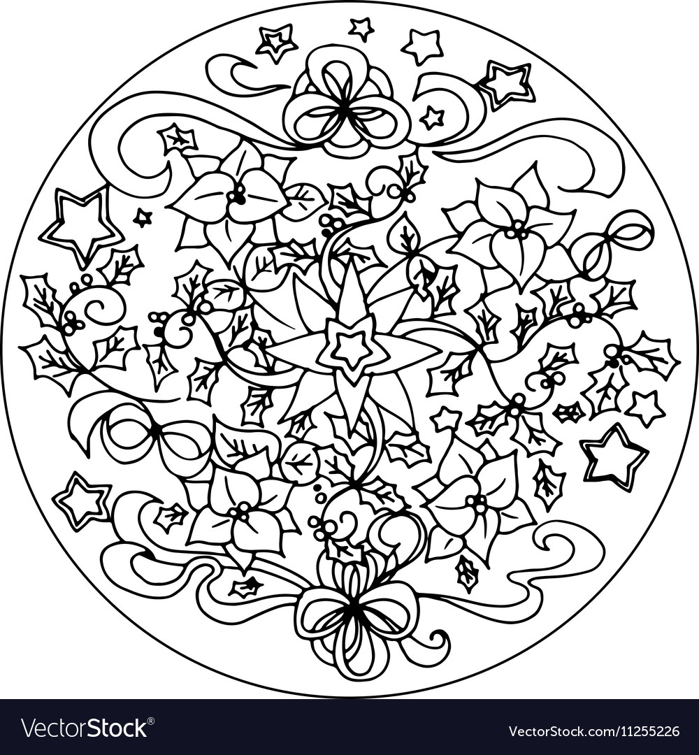 Ausmalbilder Weihnachten Mandalas:  Entdecke die Magie der Weihnachtsmandalas!