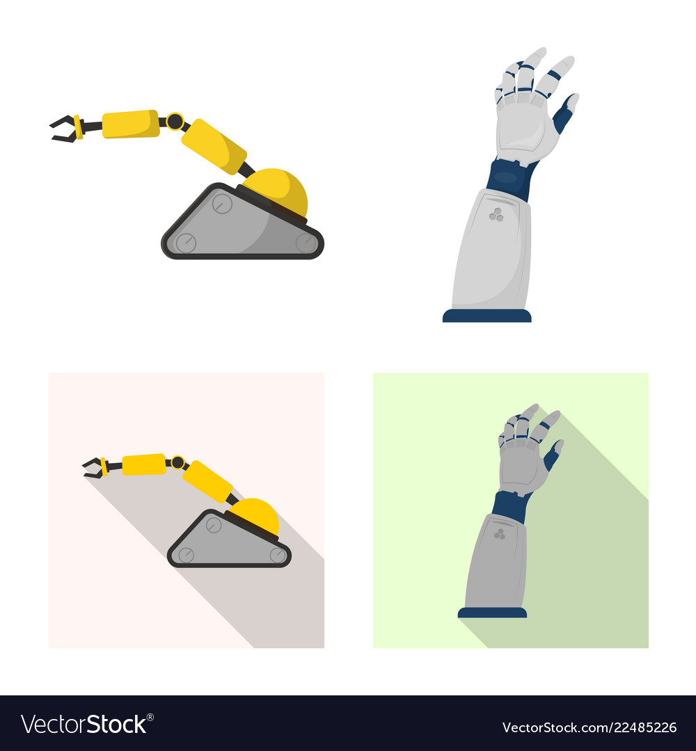 Design of robot and factory symbol set