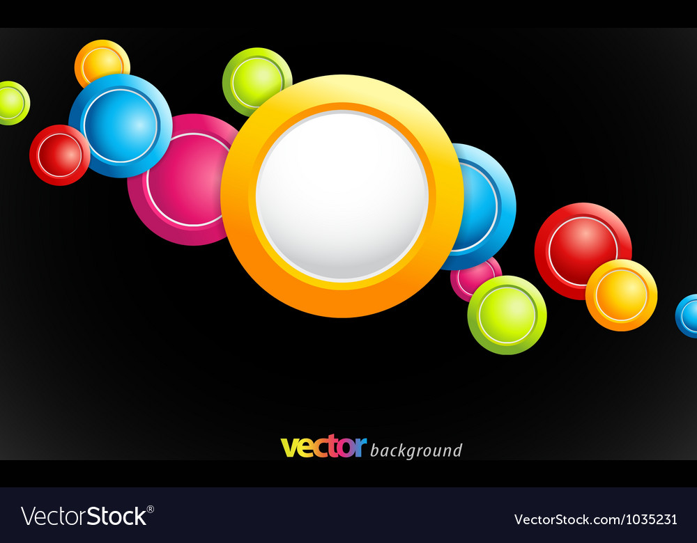 Abstract colorful background with circles