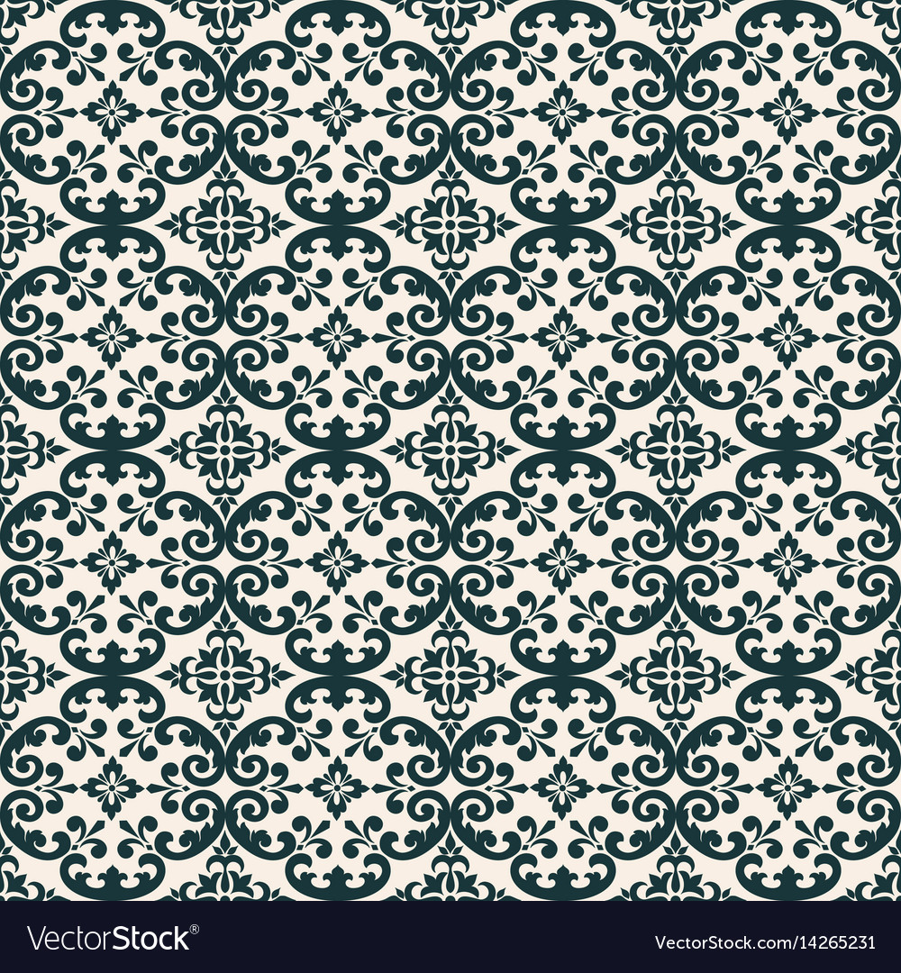 Damask nahtlose Muster Hintergrund klassische