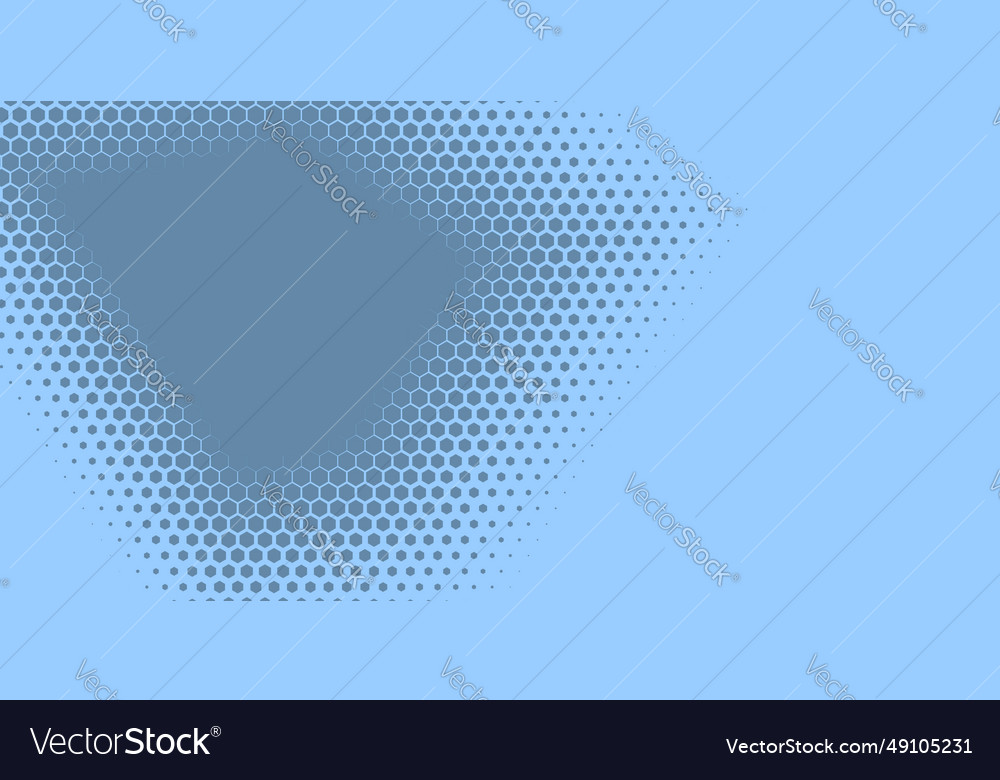Geometric abstract hexagon two color background