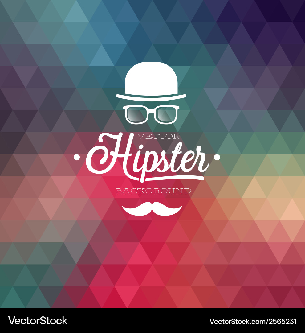 Hipster background cap Royalty Free Vector Image