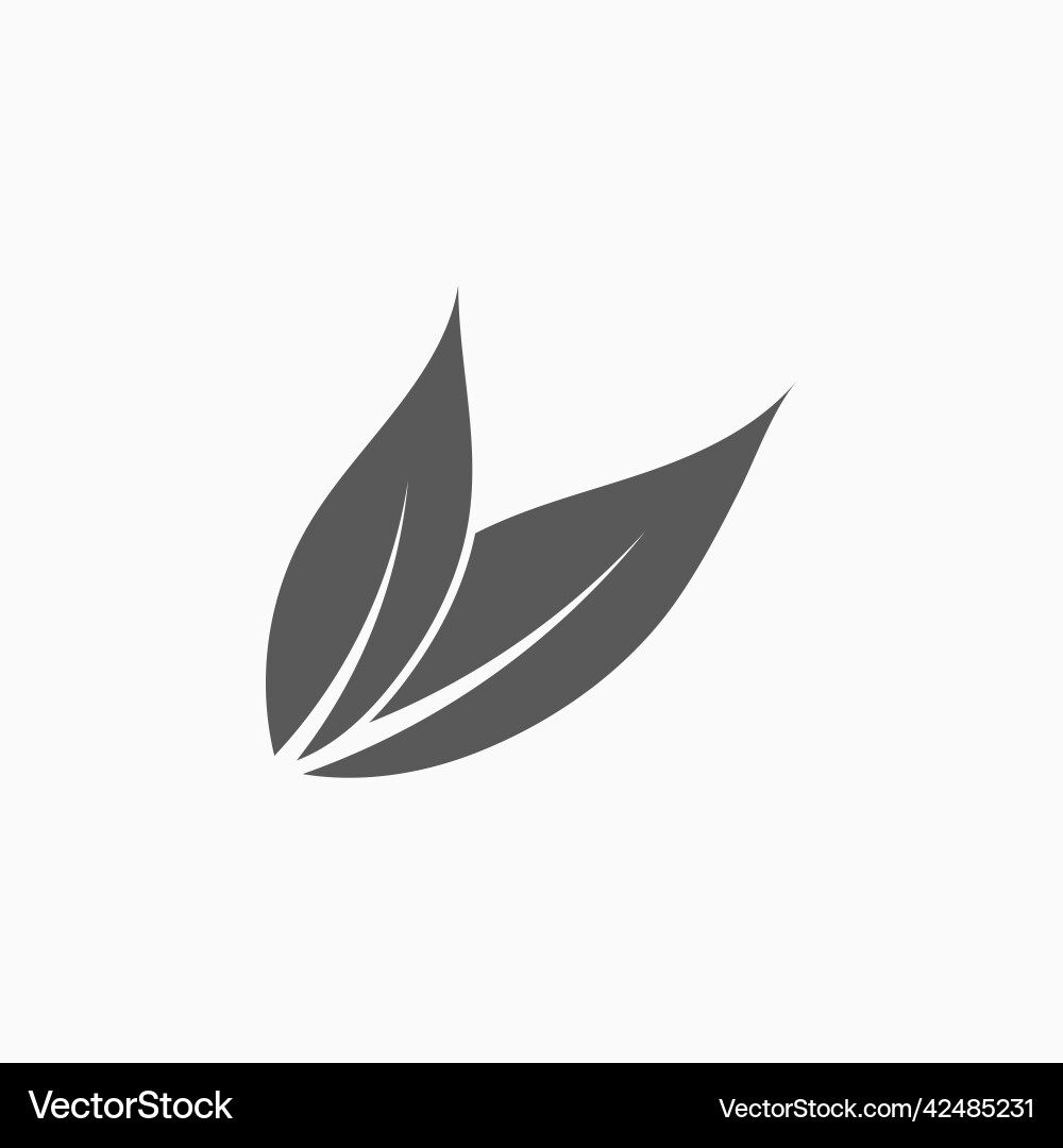 Leaf icon Royalty Free Vector Image - VectorStock