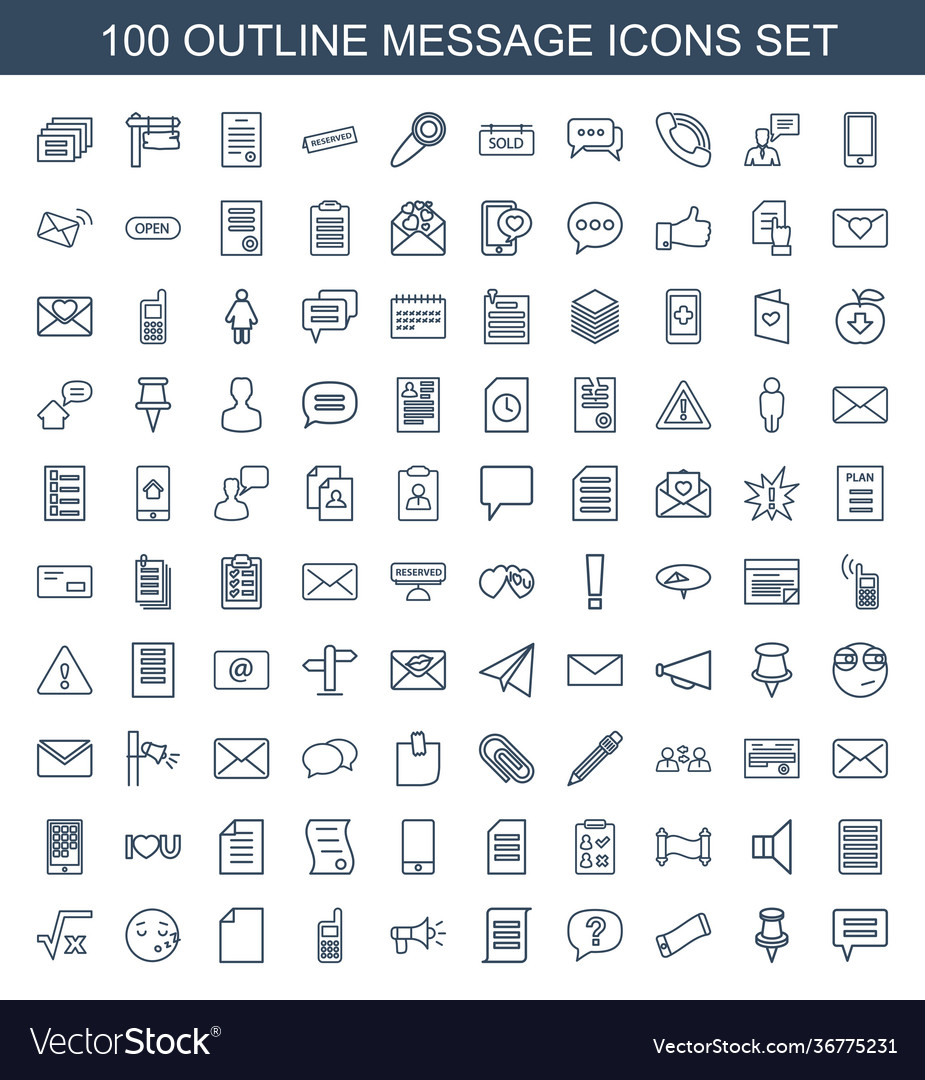 Message icons