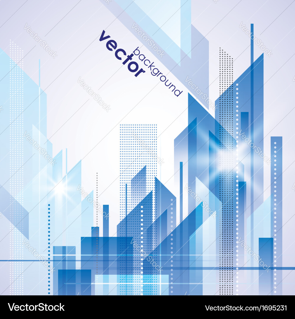 Modern cityscape concept background Royalty Free Vector