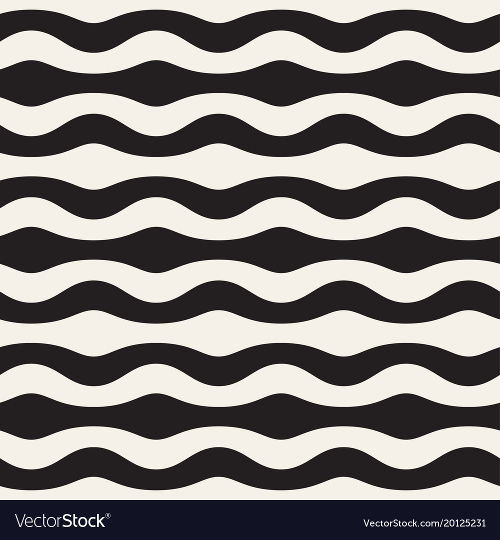 Monochrome wavy lines design geometric