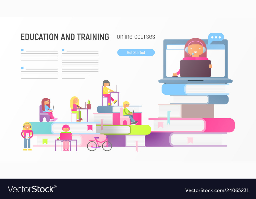Online courses Royalty Free Vector Image - VectorStock