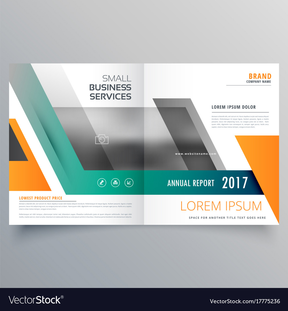 bi fold brochure template design made with vector image