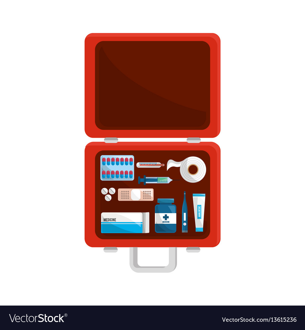 Color First Aid Kit Icon Royalty Free Vector Image