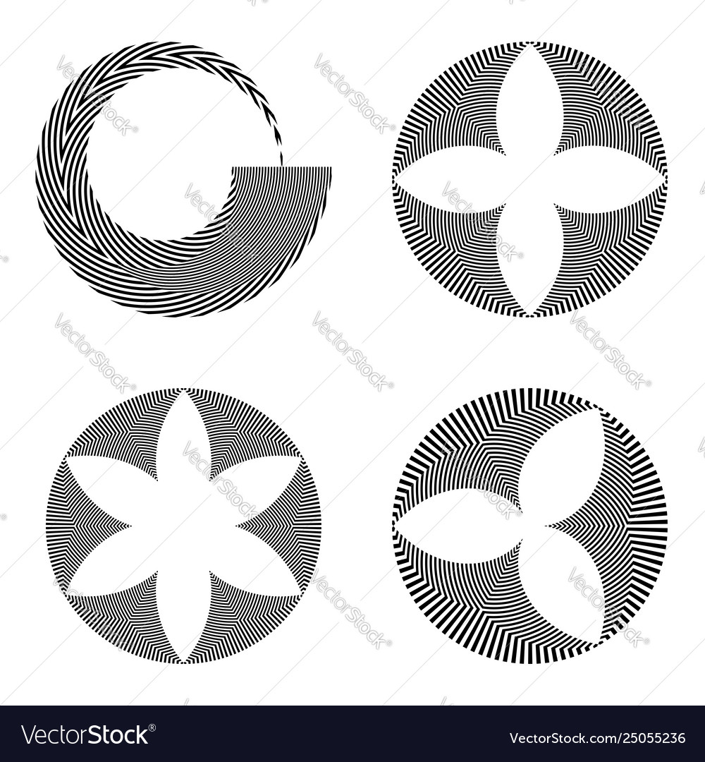 Design elements set vector image Design elements set