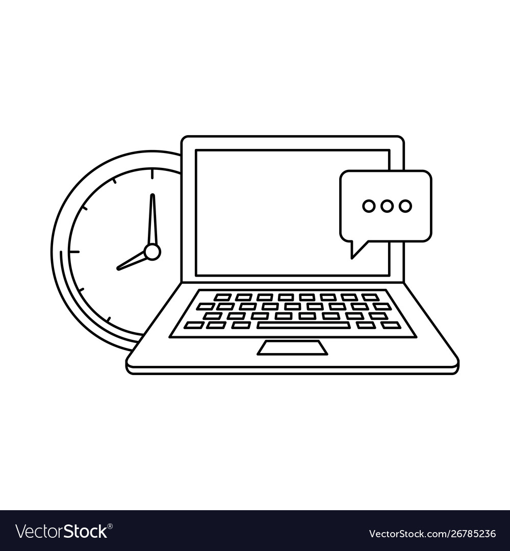 Laptop computer with time clock