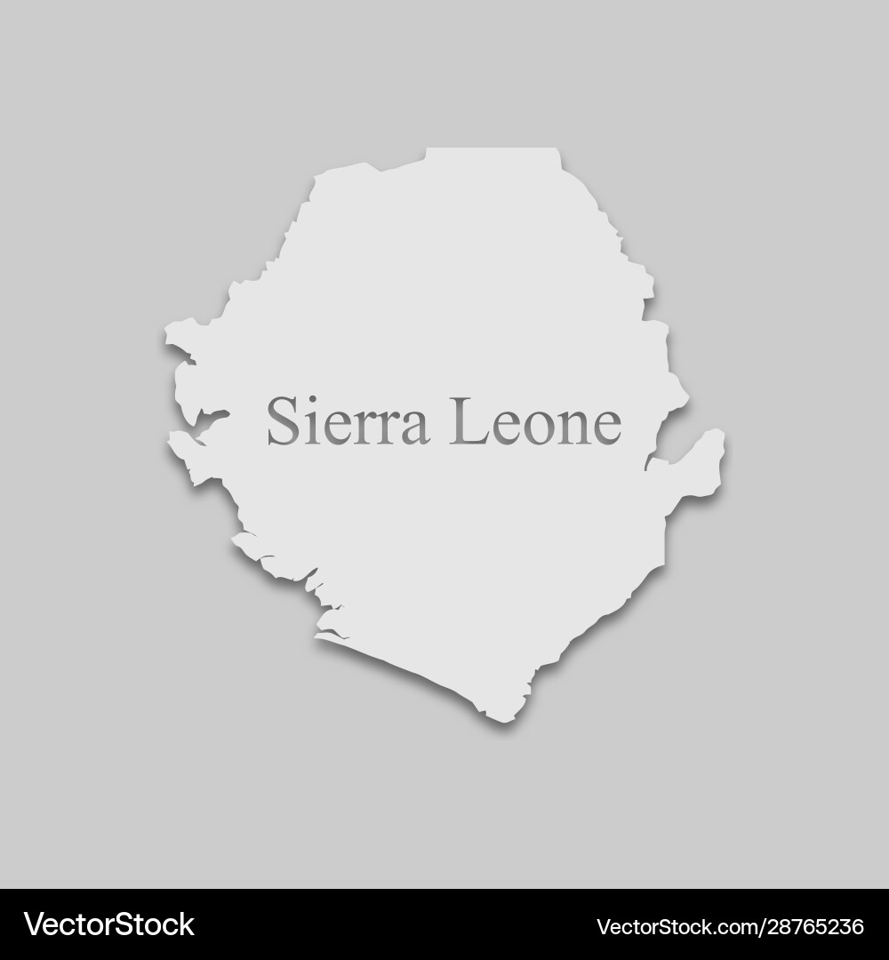 Map sierra leone Royalty Free Vector Image - VectorStock