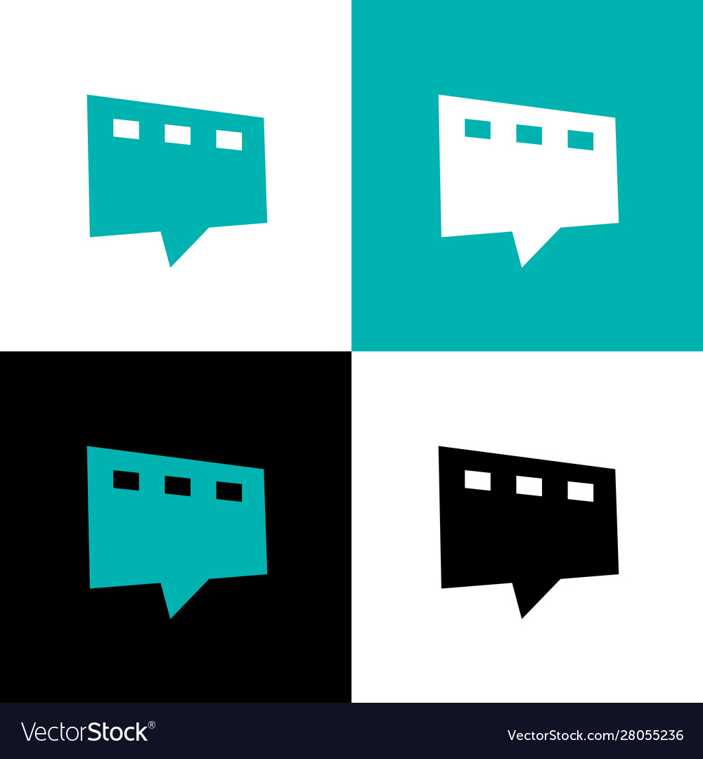 Film Talk Logo-Icon Design Template-Elemente