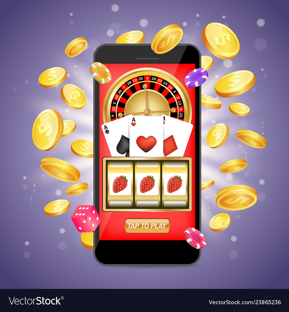 Online Casino Poster Banner Design Template Vector Image