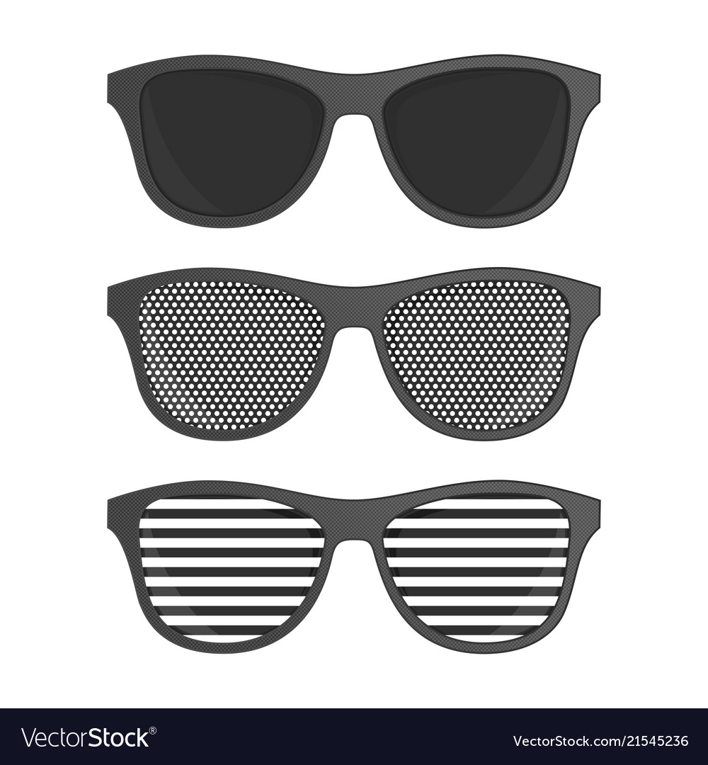 Striped perforation sunglasses