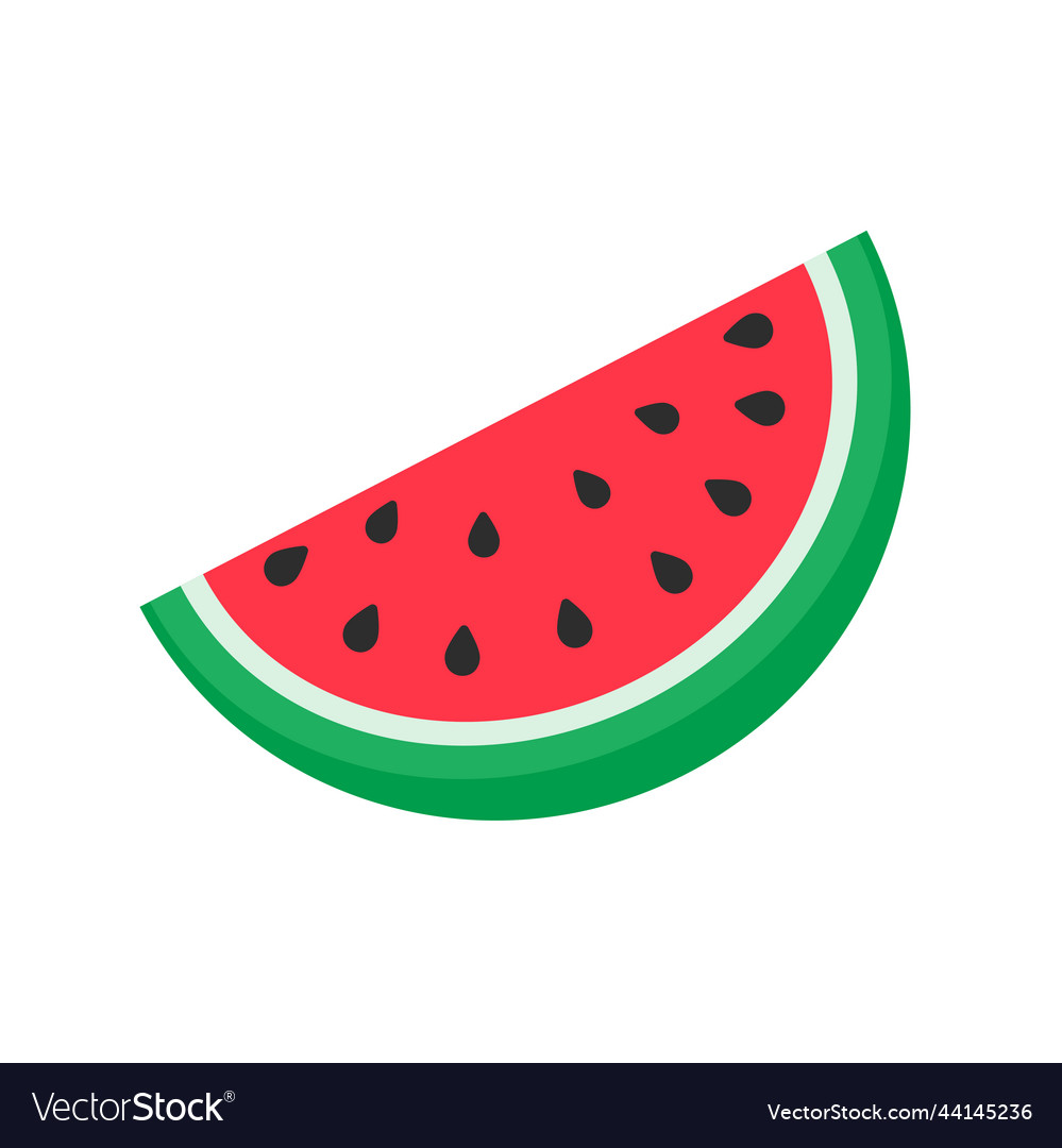 Watermelon red fruit cut into pieces with seeds Vector Image