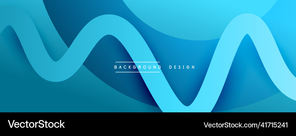 Abstract gradient background with wave line Vector Image