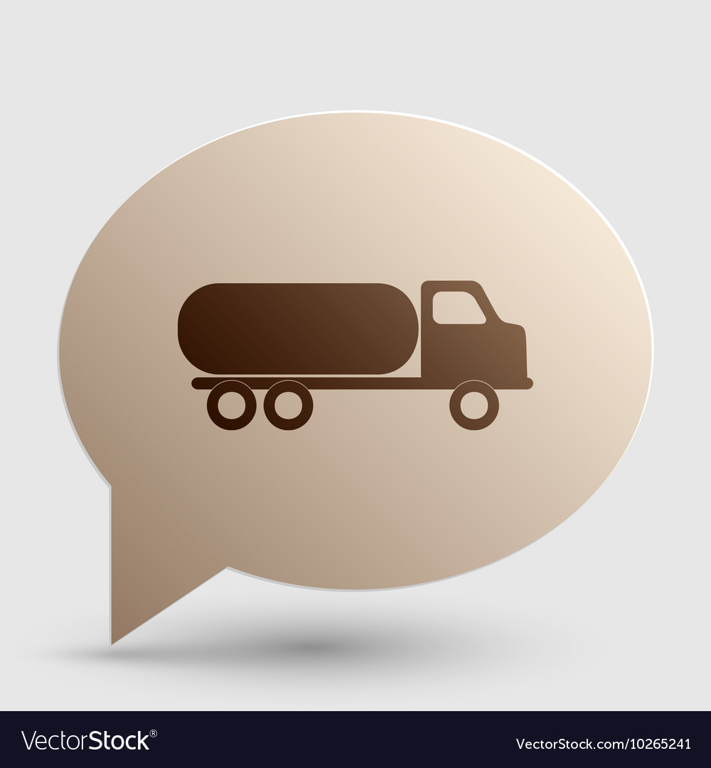 Car transports sign brown gradient icon on bubble