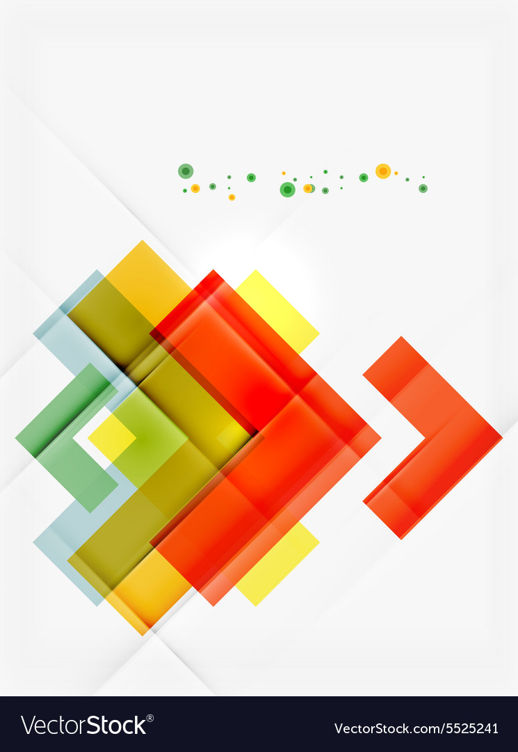 Clean colorful unusual geometric pattern design