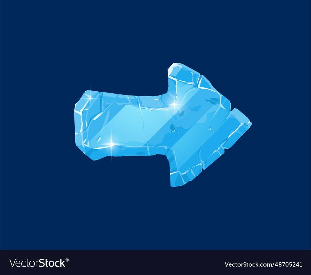 Glass Ice Arrow With Cracked Royalty Free Vector Image Glass Ice Arrow With Cracked Vector 48705241