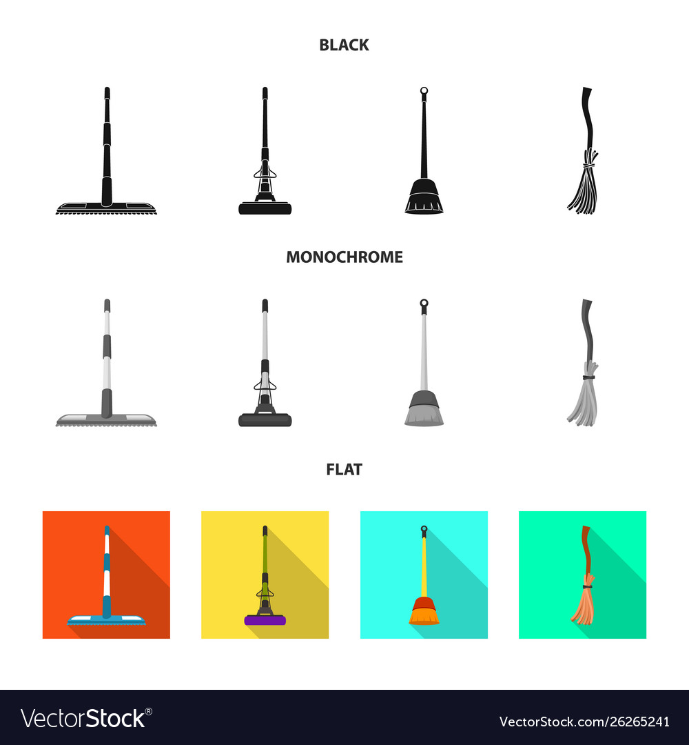 Isolated object cleanup and household sign set vector image Isolated object cleanup and household sign set