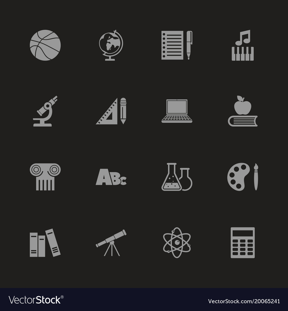 School subject - flat icons