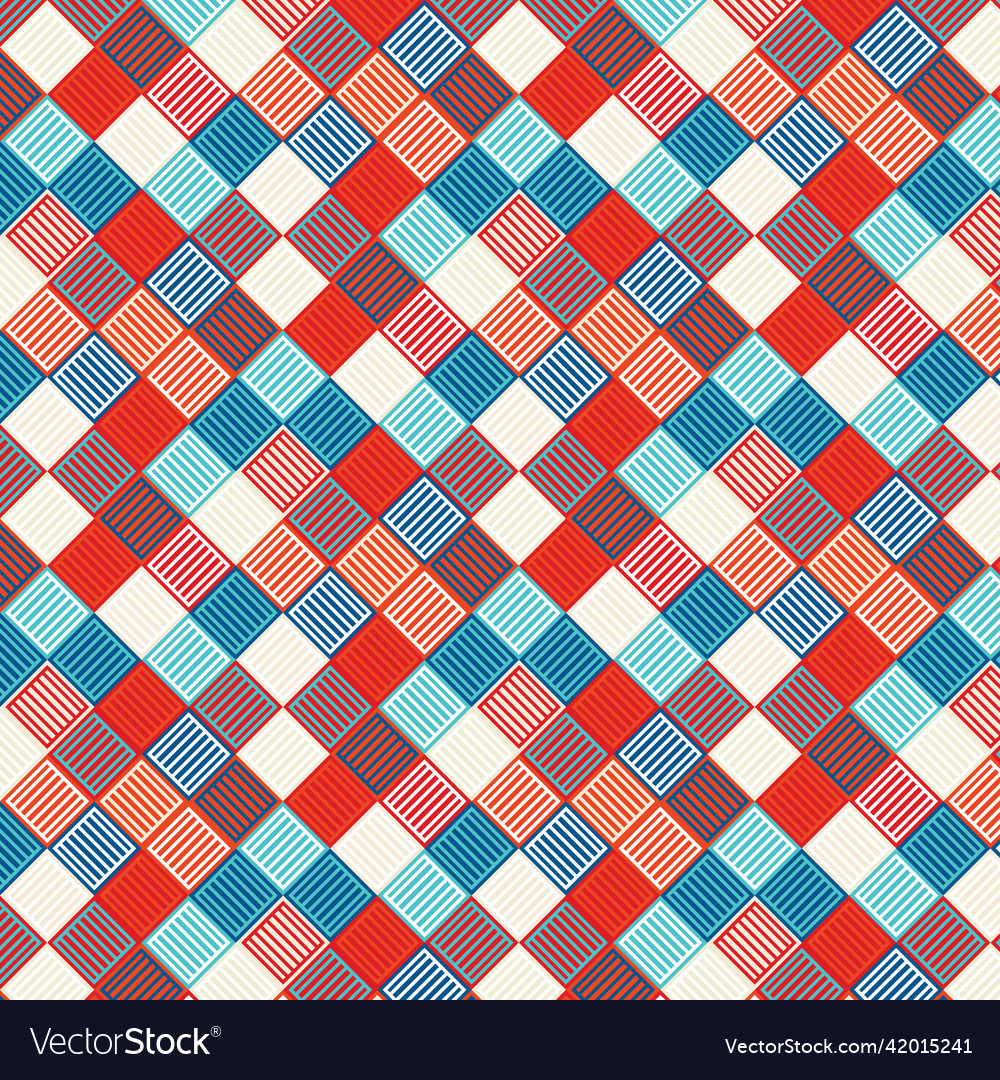 Seamless pattern with squares