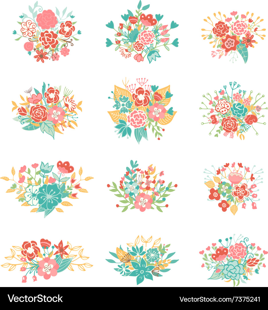 Wedding vintage elements collection Royalty Free Vector