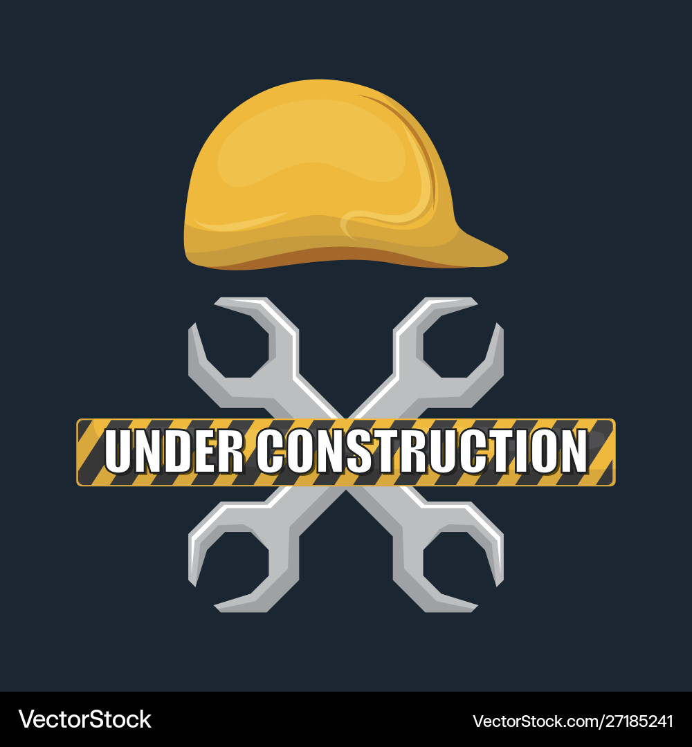 Worker under construction place Royalty Free Vector Image