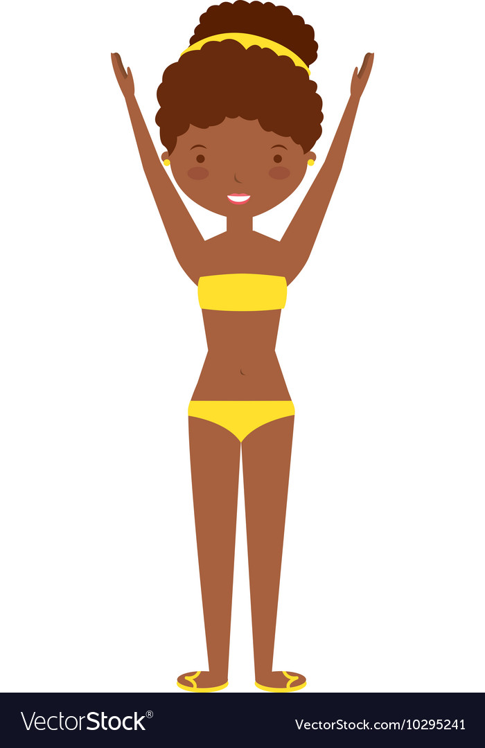Young woman with summer fashion