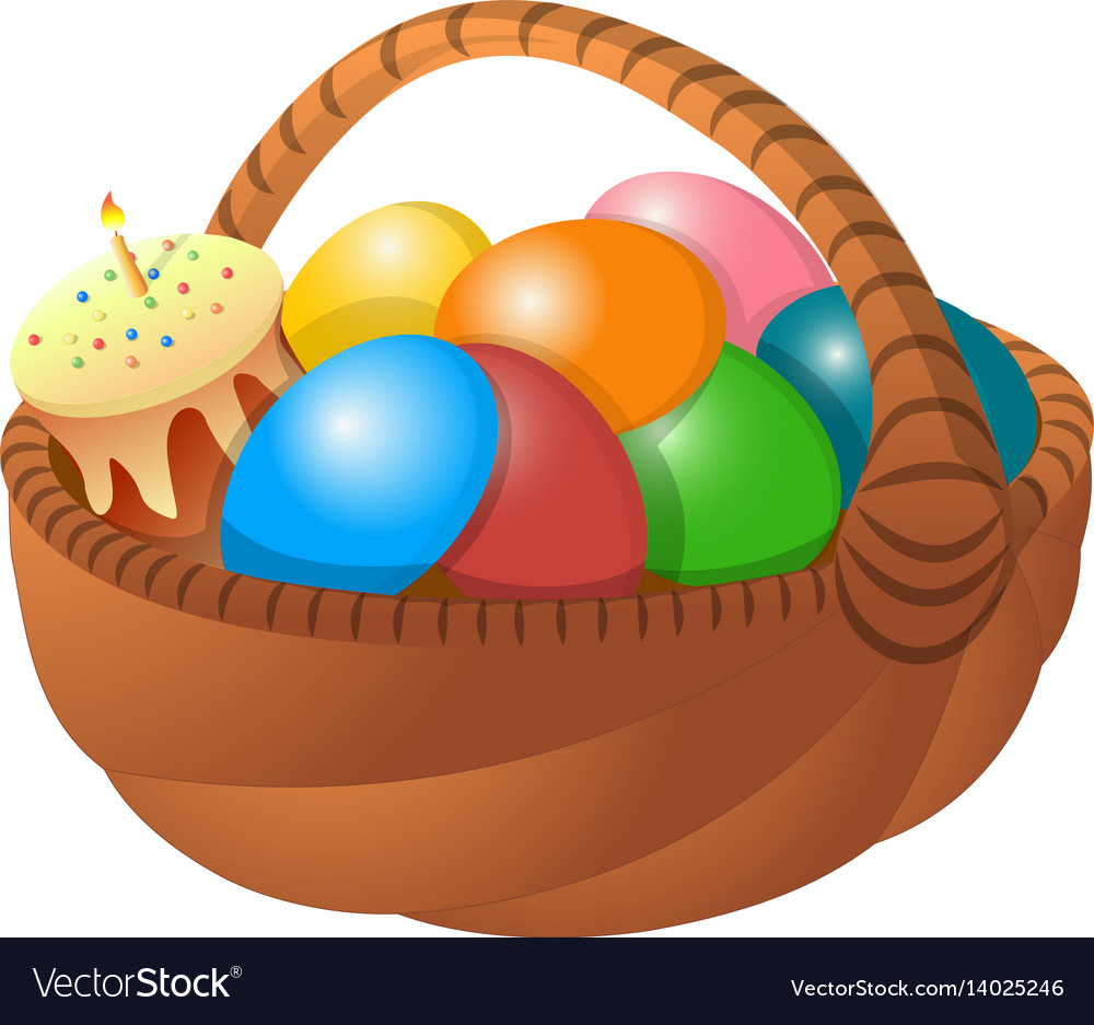 Basket of eggs cake