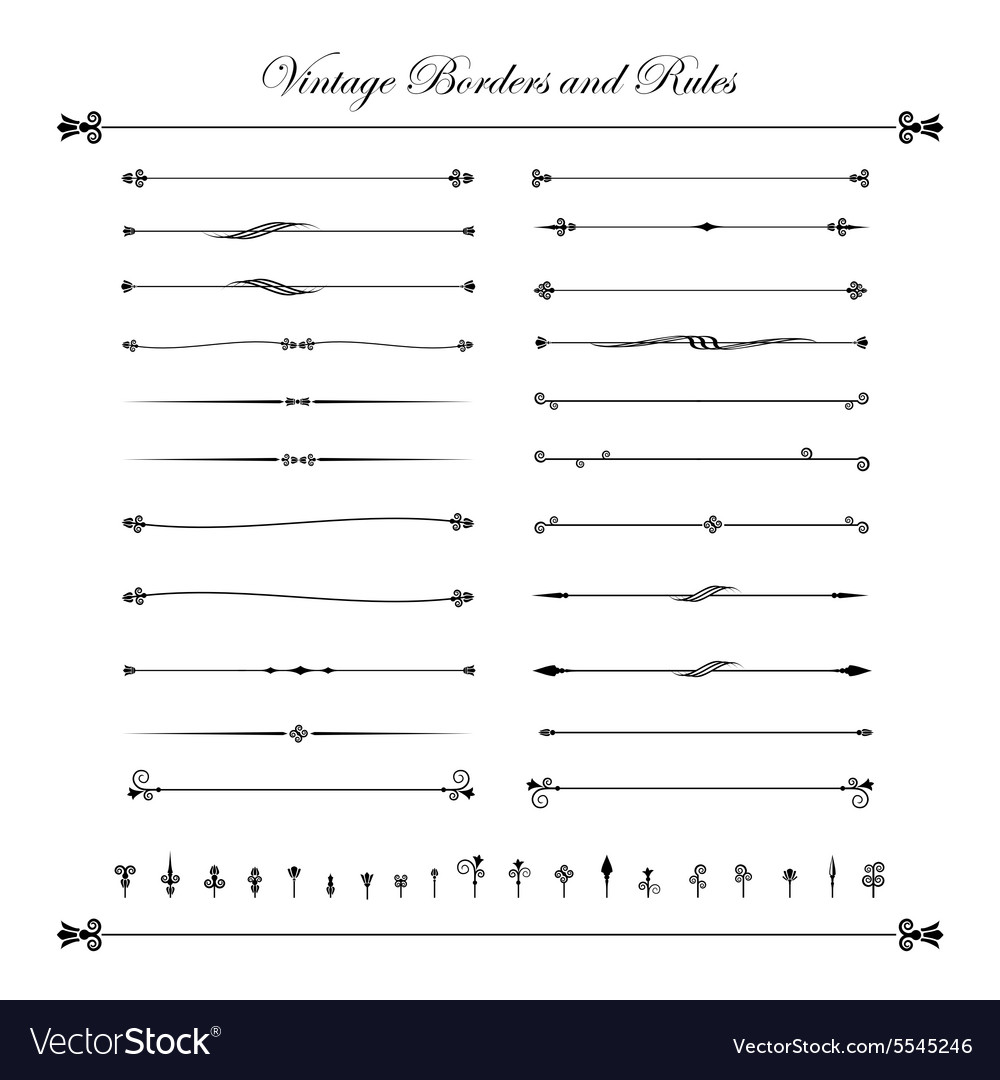 Elegant Line Border Elements
