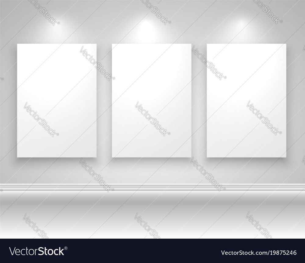 Frames on wall template design