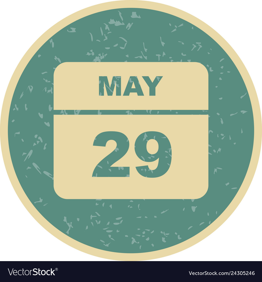 may-29th-date-on-a-single-day-calendar-royalty-free-vector