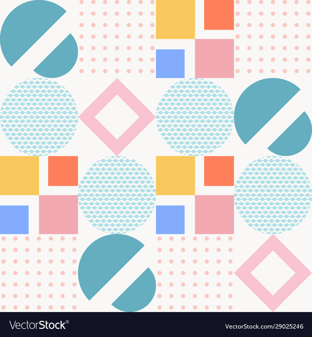 Minimalist geometry with simple shapes design