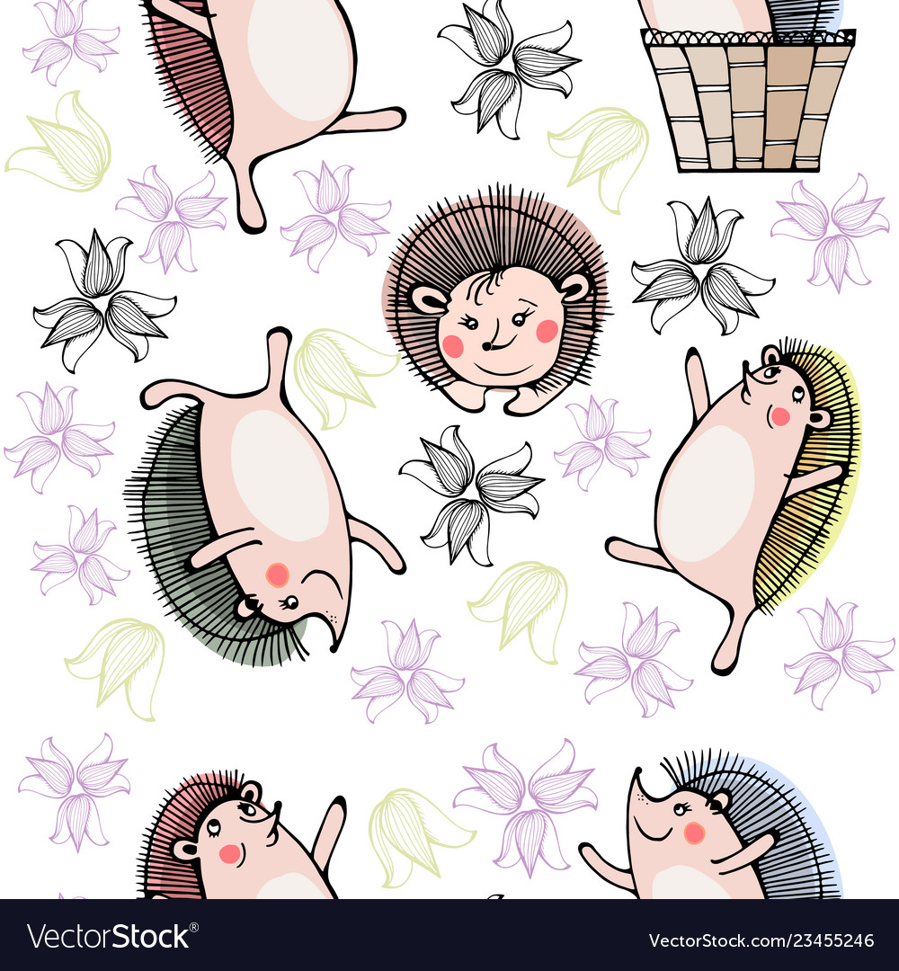 Seamless spring pattern vector image Seamless spring pattern