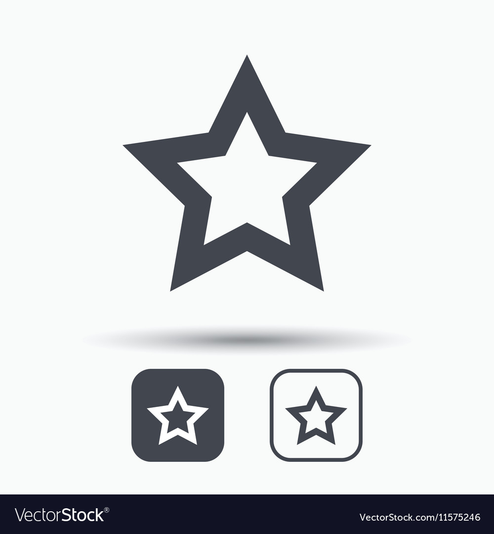 Star icon favorite or best sign