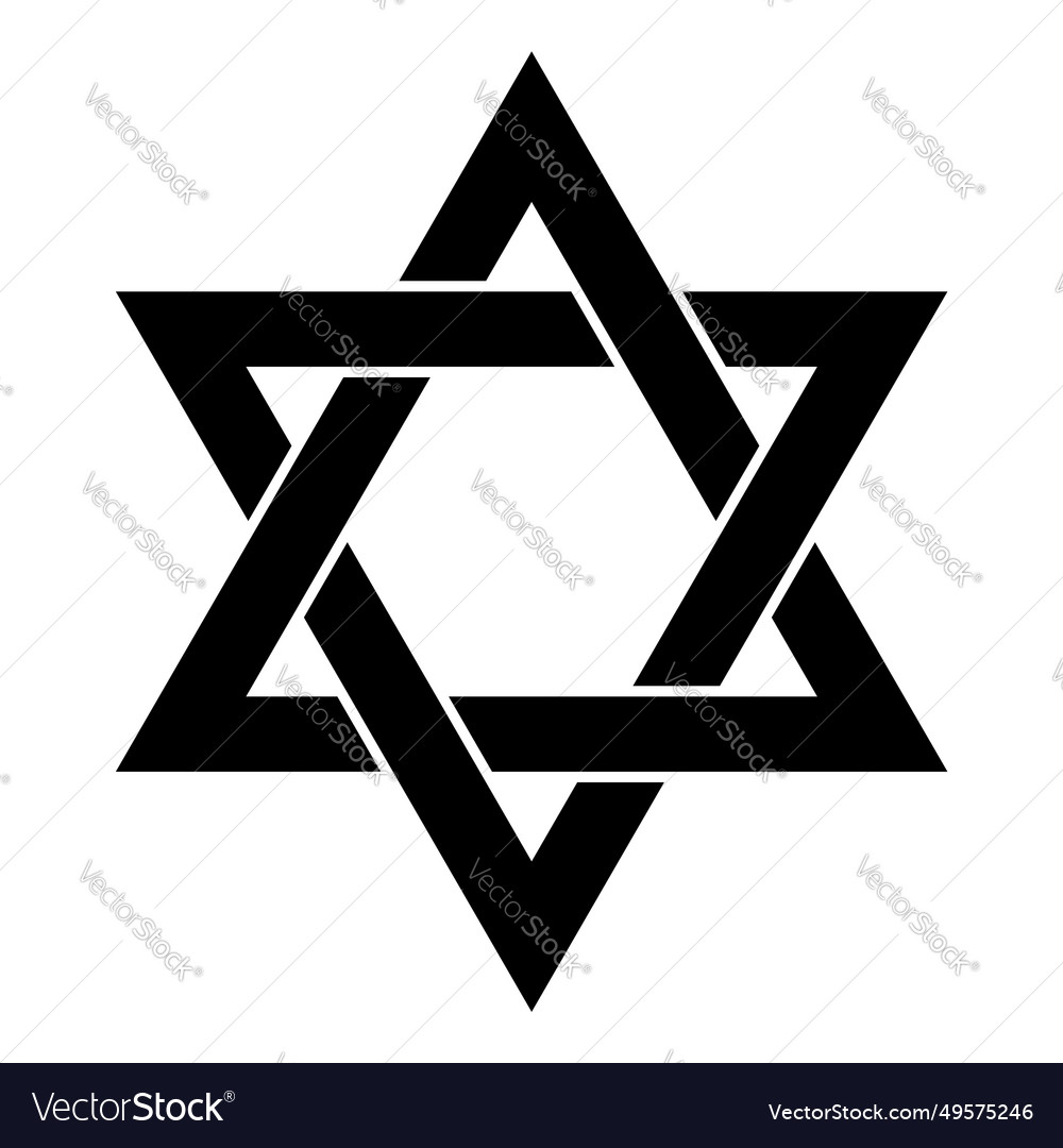 Star of david sign judaism religious symbol