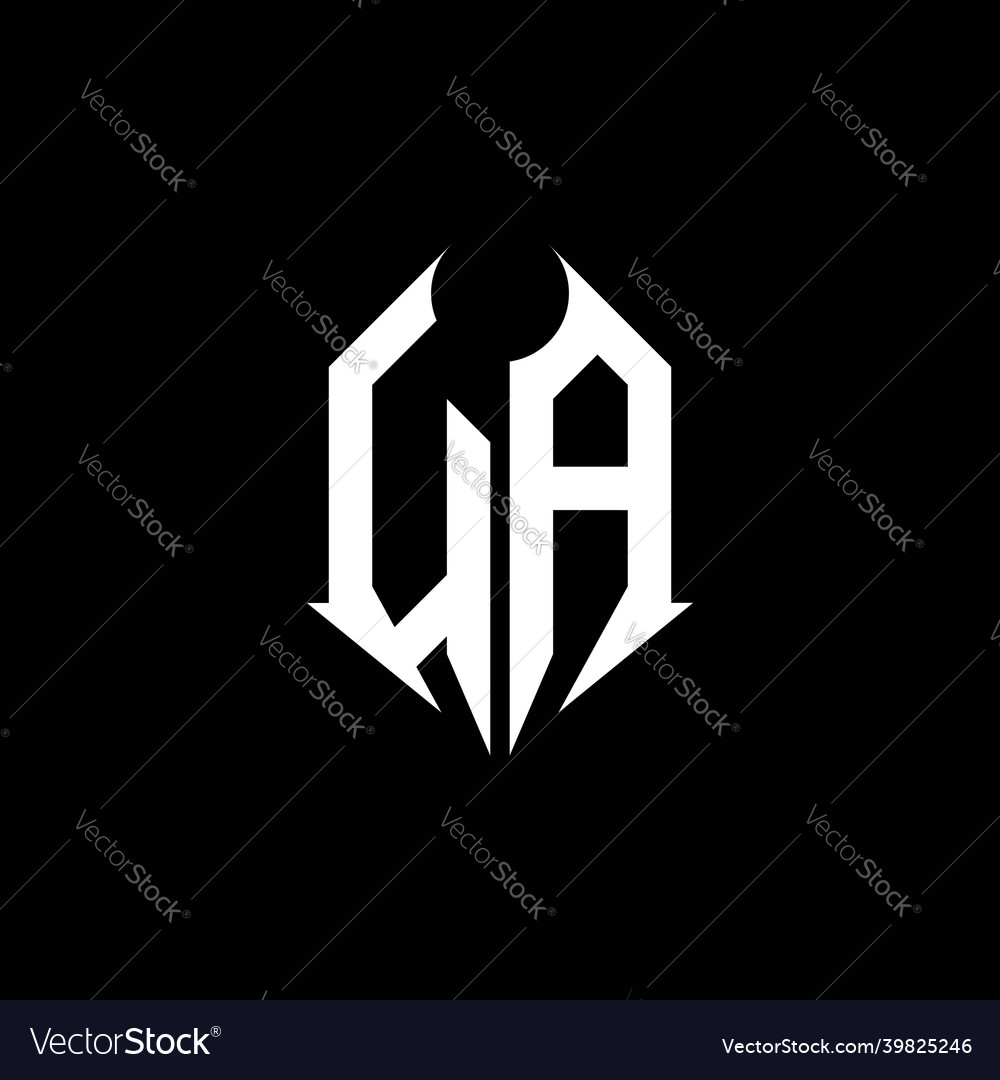 Ua Logo Monogramm Design Template