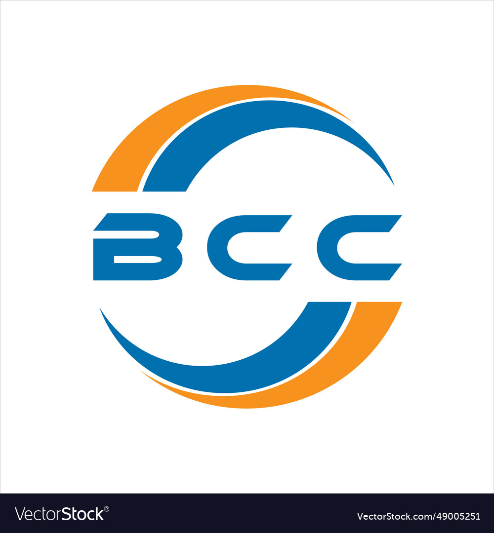 Bcc letter logo design on a white background Vector Image