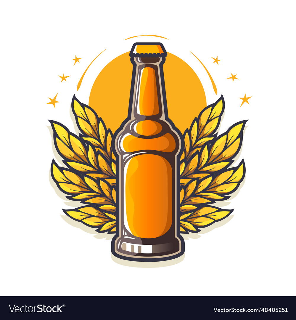 Bierflasche Emblem Design