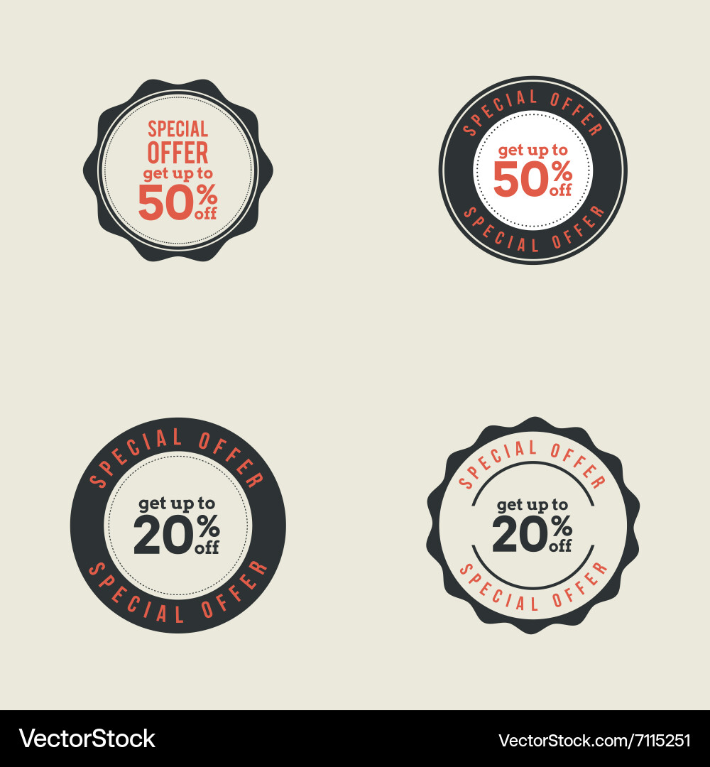 Big Sale Labels Royalty Free Vector Image Vectorstock