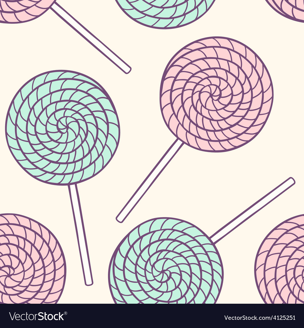 Lollipop seamless pattern