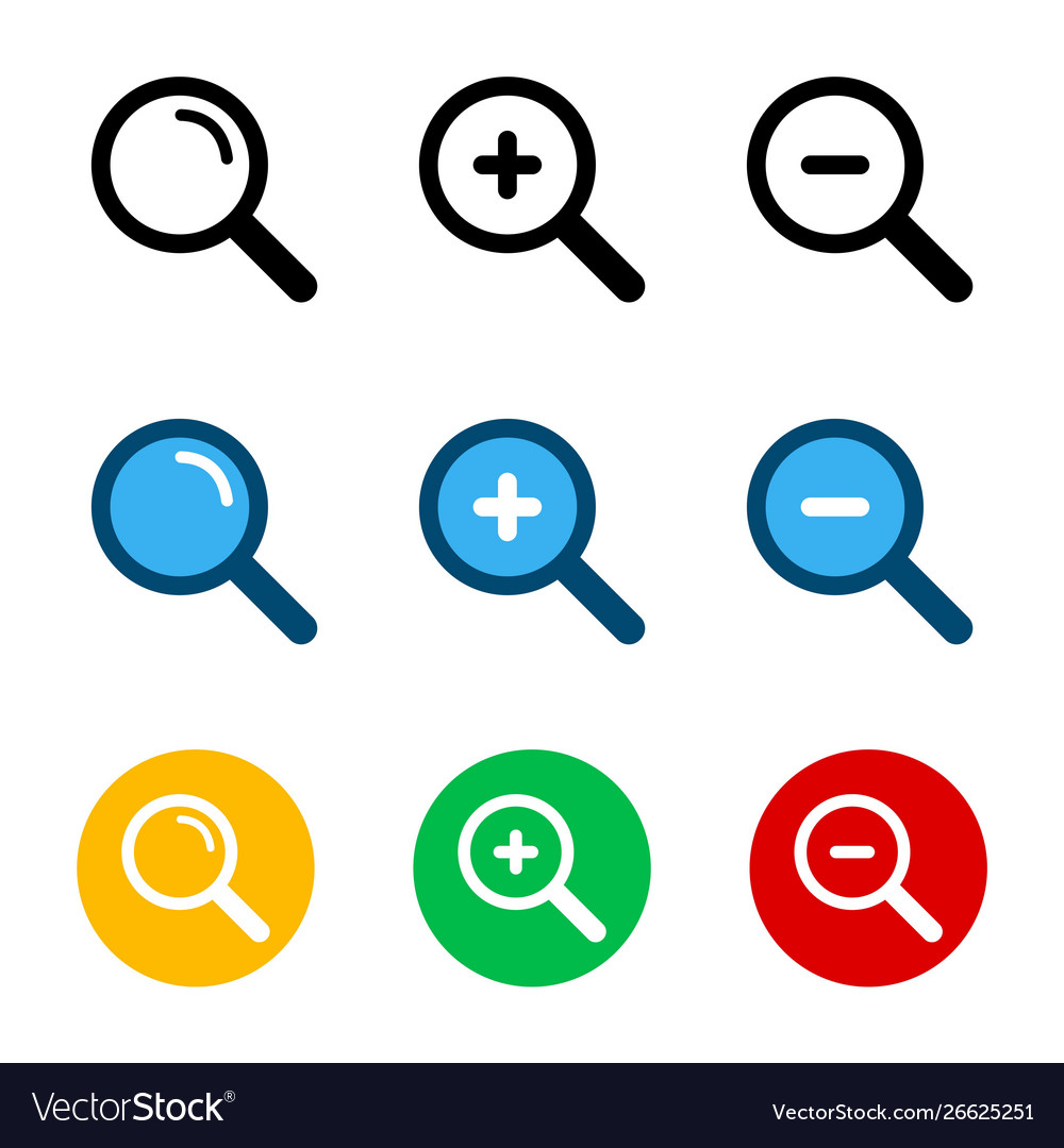Magnification icon concept for web and mobile vector image Magnification icon concept for web and mobile