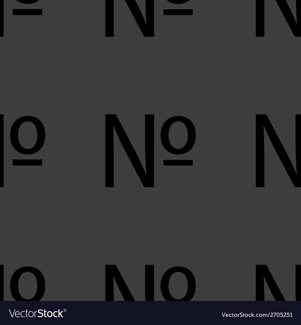 Number web icon flat design seamless pattern