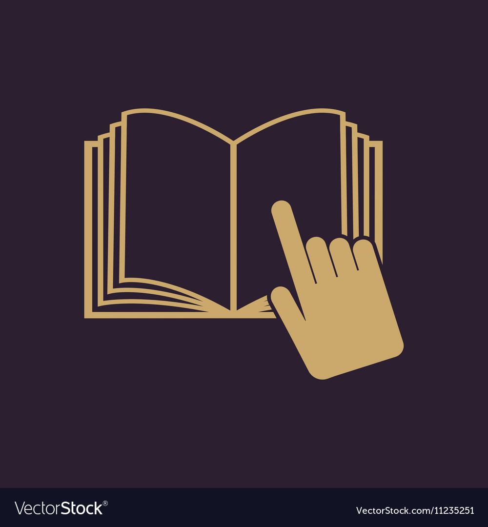 Open book icon manual and tutorial