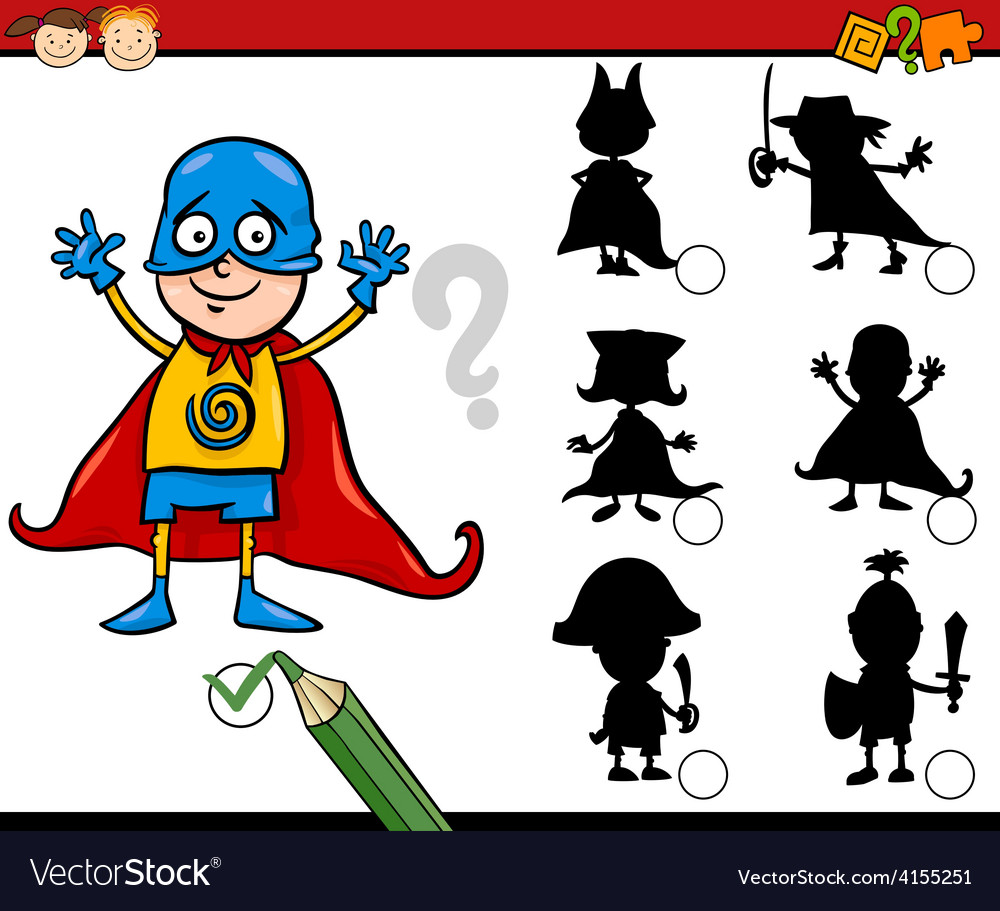 Shadow game cartoon Royalty Free Vector Image - VectorStock