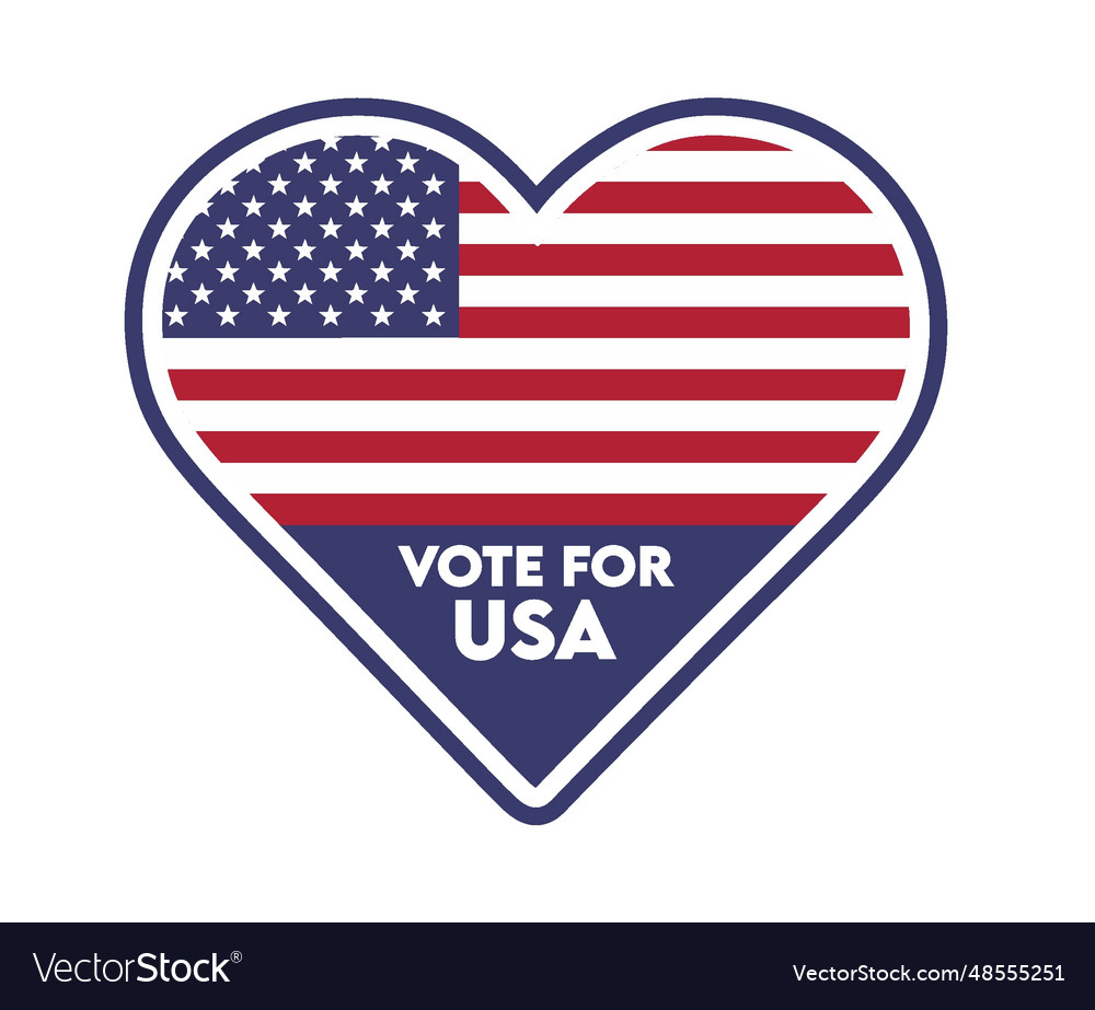 Vote for united states of america 2024 election Vector Image