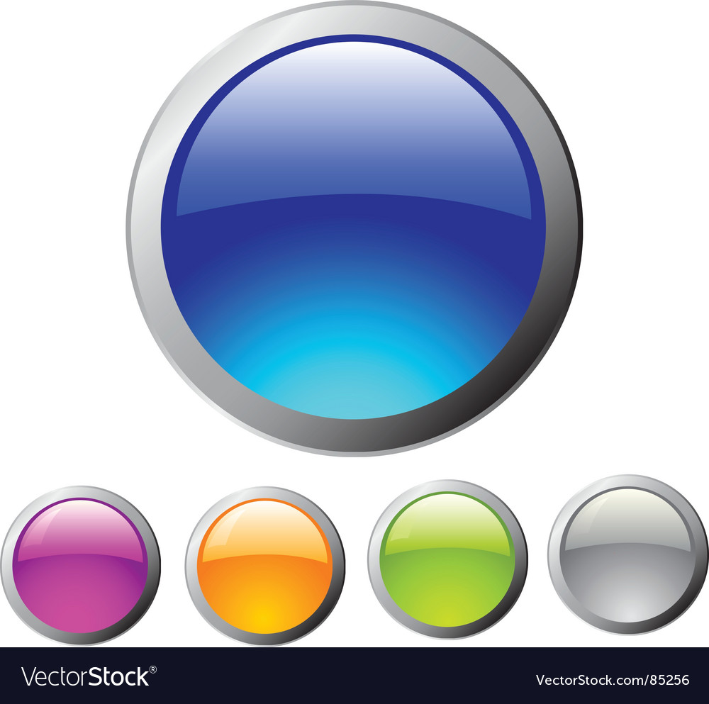 Collection of Glossy Buttons